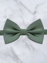 Sage Green Deluxe Silk Twill Bow Tie