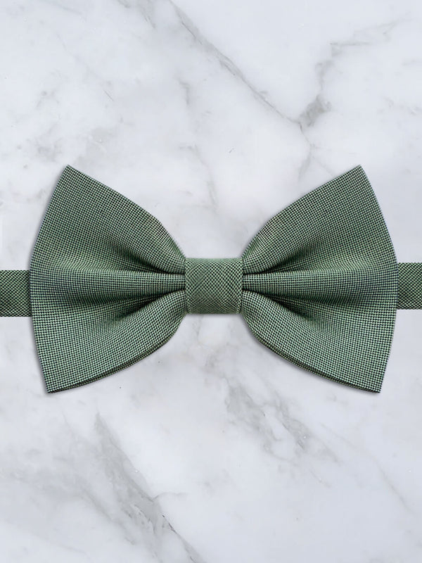 Sage Green Deluxe Silk Twill Bow Tie