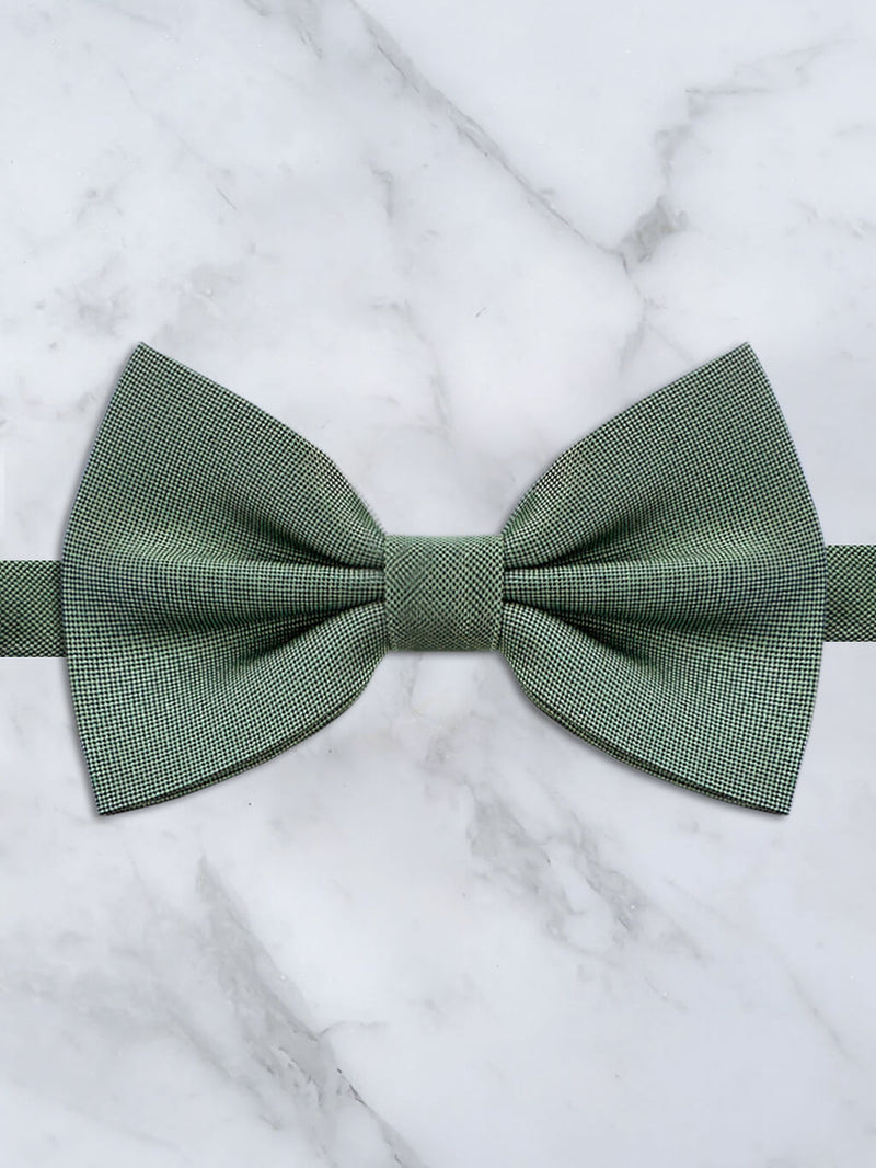 Sage Green Deluxe Silk Twill Bow Tie