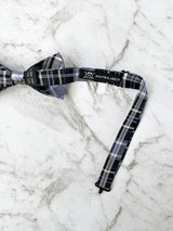 Navy Spectrum Silk Bow Tie Set