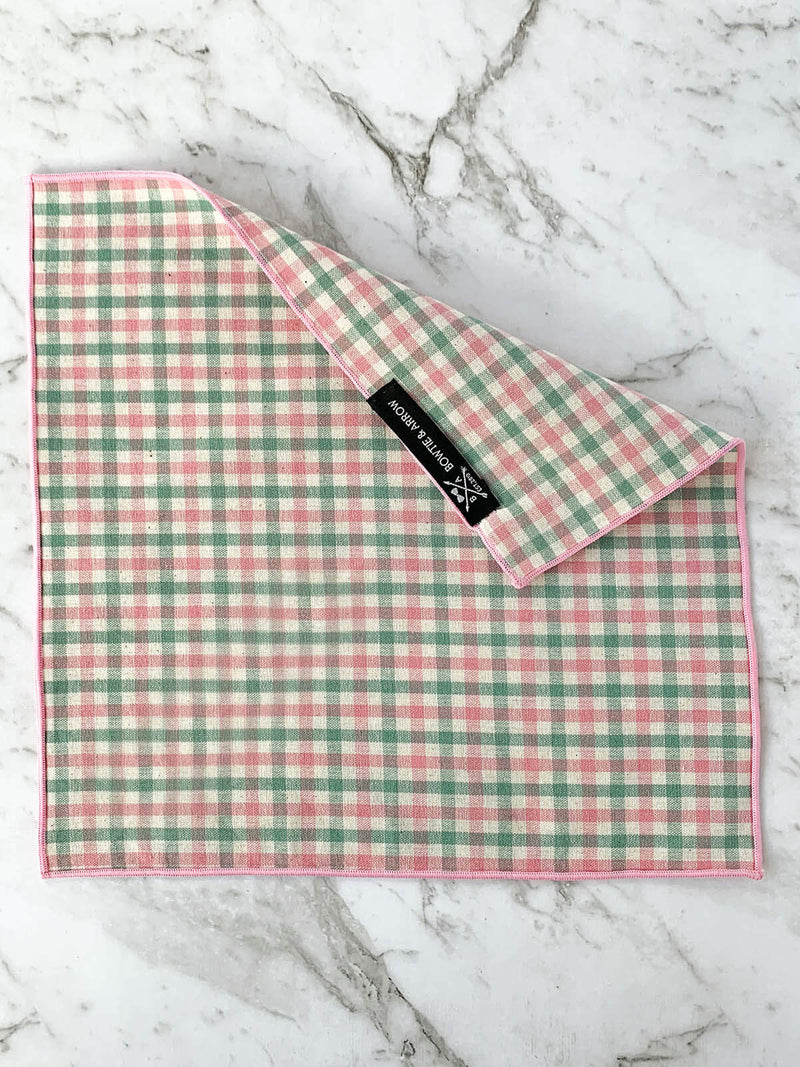 Posies and Checks Cotton Tie Set