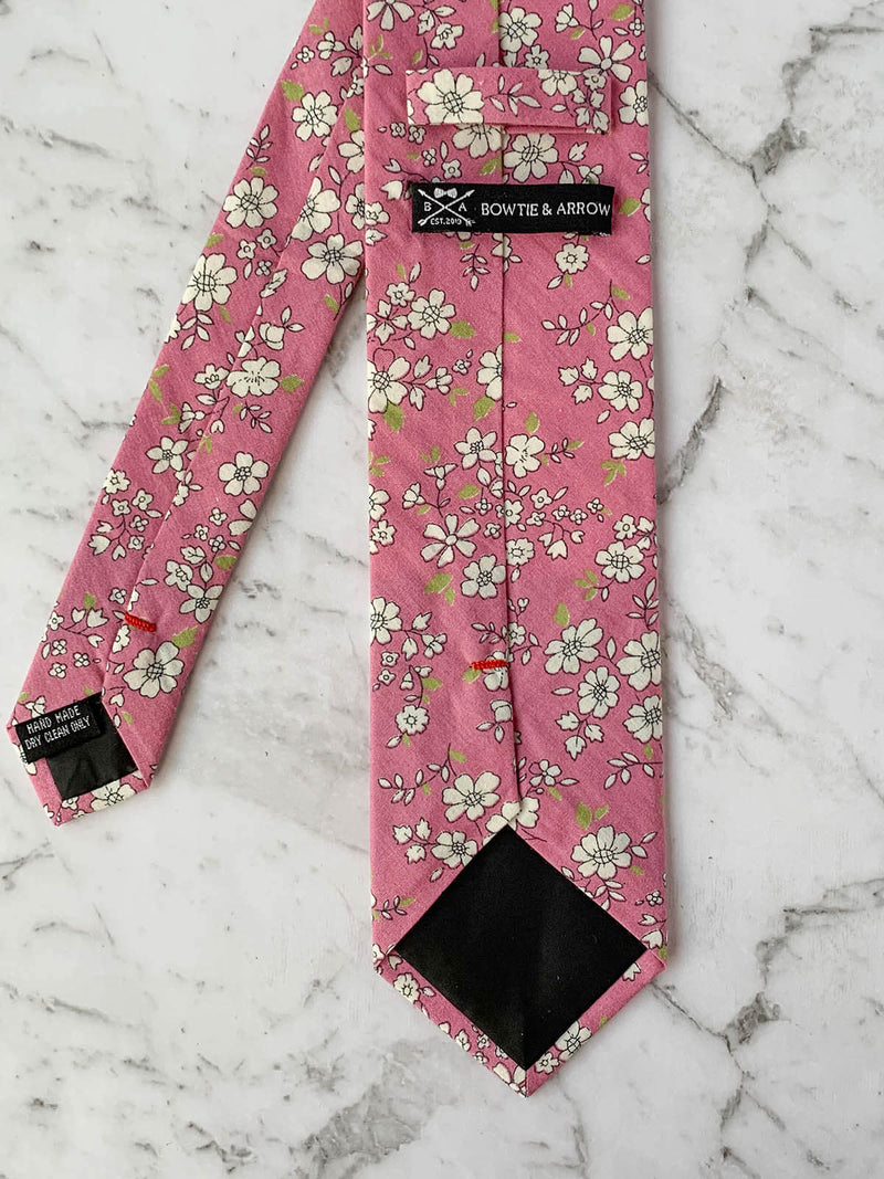 Posies and Checks Cotton Tie Set