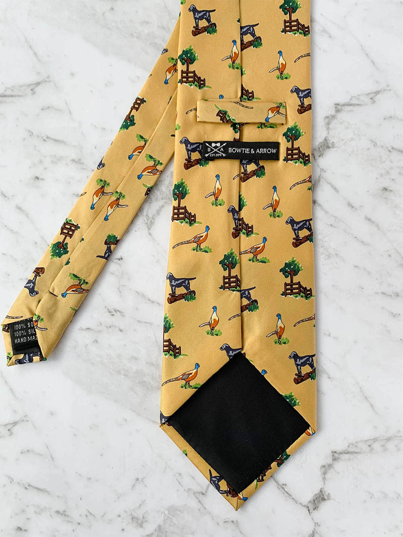 Pardon My Frenchie Silk Tie Set