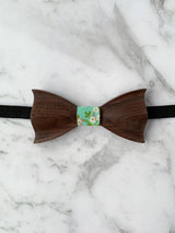 Kids Walnut Wooden Bow Tie