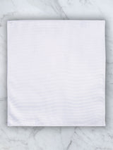 White Deluxe Silk Twill Pocket Square