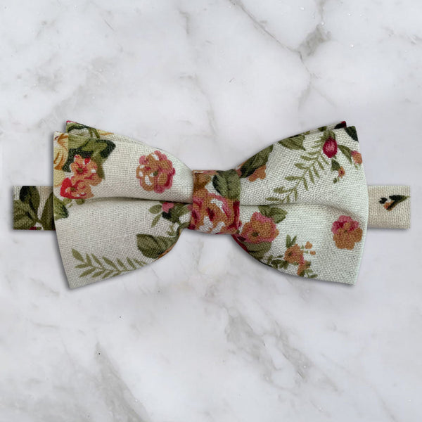 Cream colored outlet bow tie